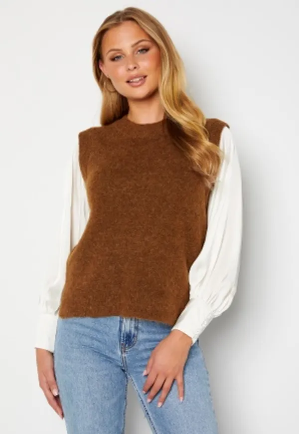 SELECTED FEMME Lulu Knit Vest O-Neck Rubber L