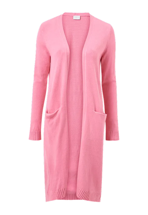 Vila - Cardigan viRil L/S Long Knit - Rosa