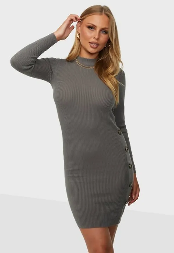 Vila Vimegan L/S Bodycon Knit Dress/Ka Långärmade klänningar