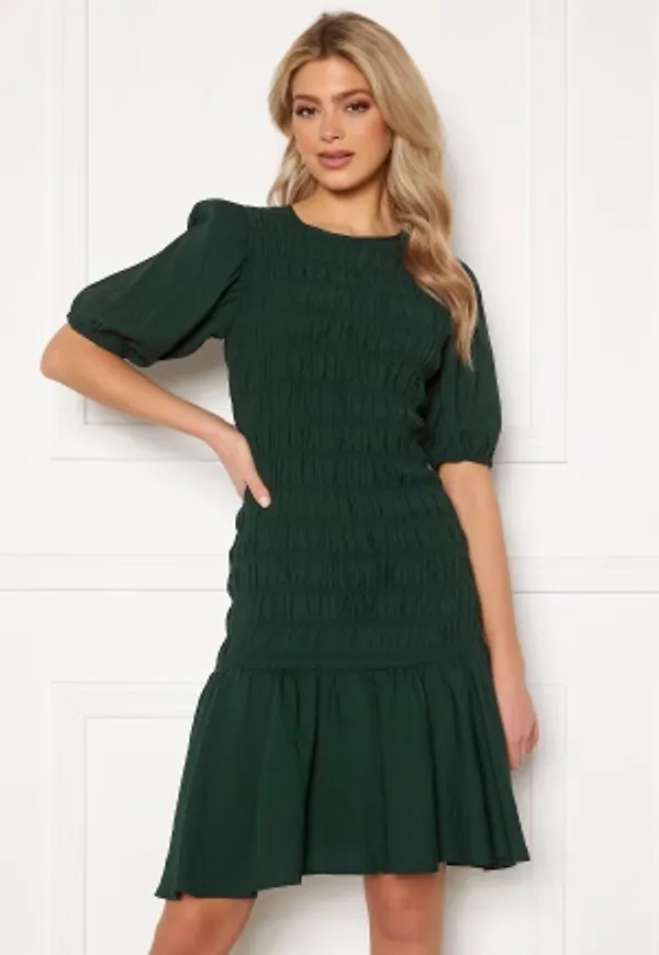 Y.A.S Smocka 2/4 Dress Pineneedle XL