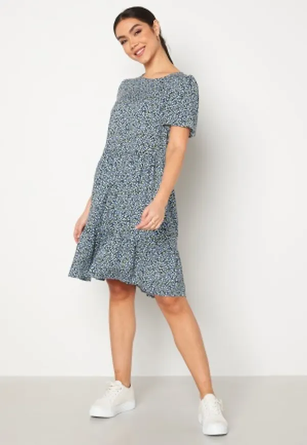 VILA Paya S/S Dress Black AOP:ALINI 42