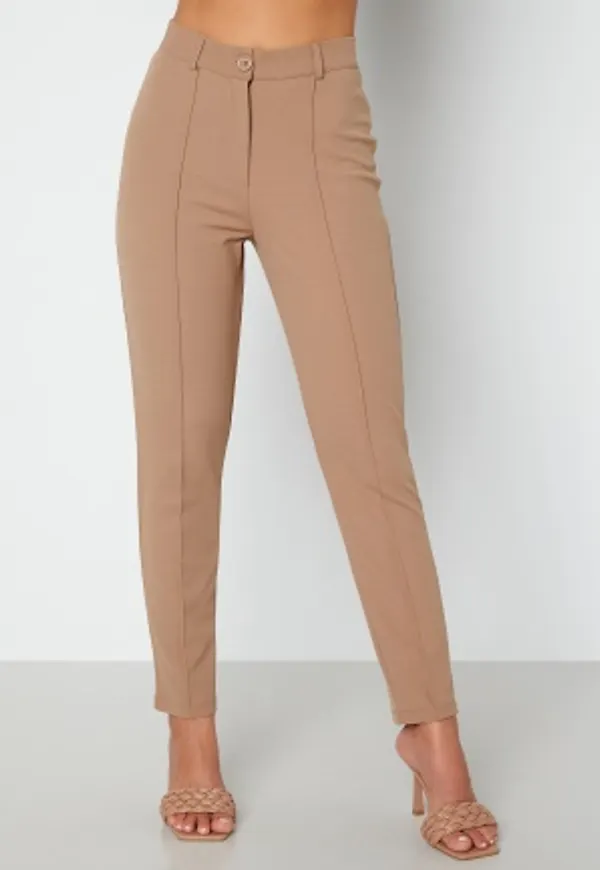 BUBBLEROOM Joanna soft slim leg trousers Light brown M