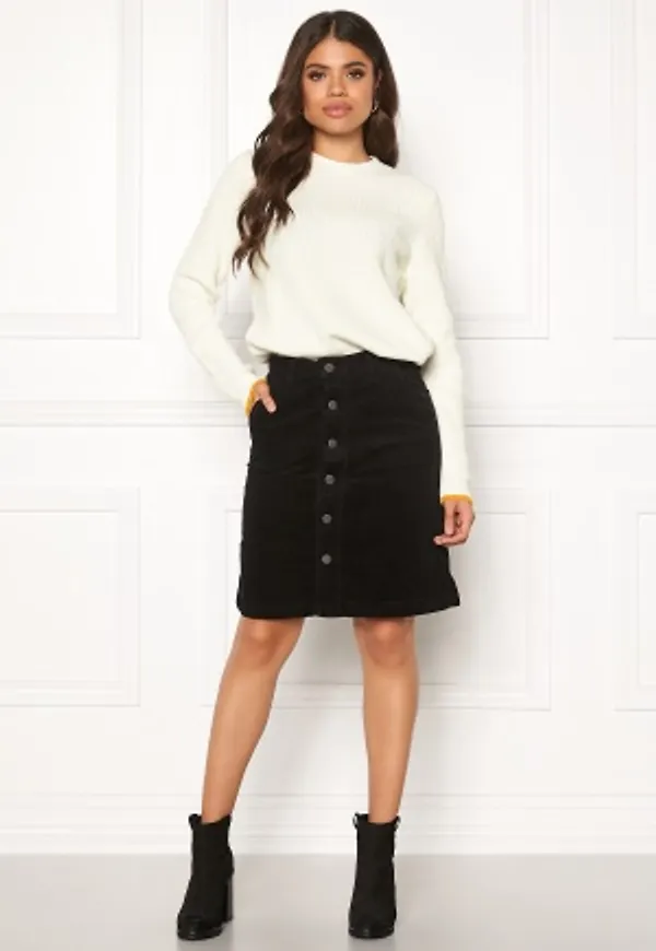 TOMMY JEANS A Line Corduroy Skirt BBU Tommy Black 25
