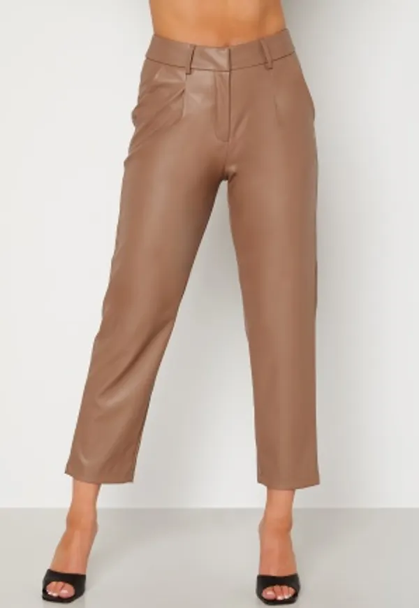 BUBBLEROOM Uma PU trousers Brown S
