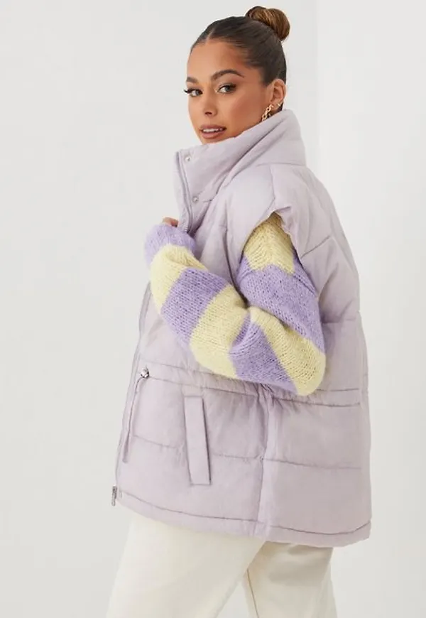 Only Onlsydney Puffer Waistcoat Otw Västar Lavender Blue