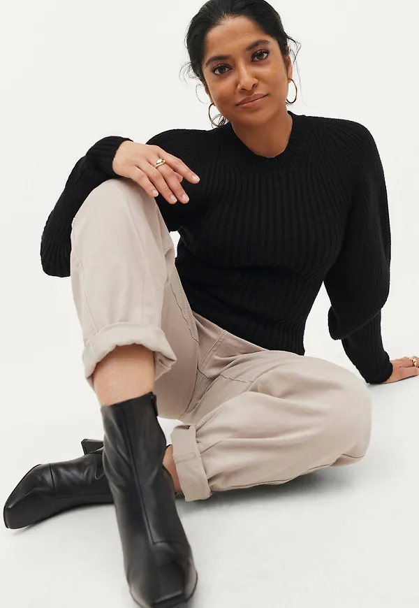 Gina Tricot - Tröja Camille Knitted Sweater - Svart