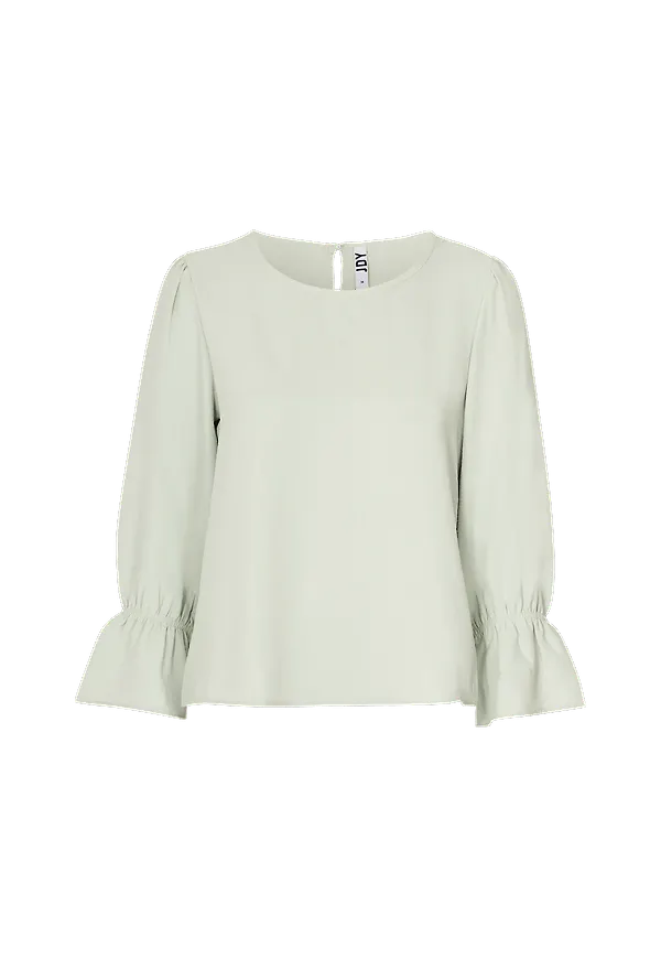 JDY - Blus jdyLion 7/8 O-neck Top Wvn - Grön