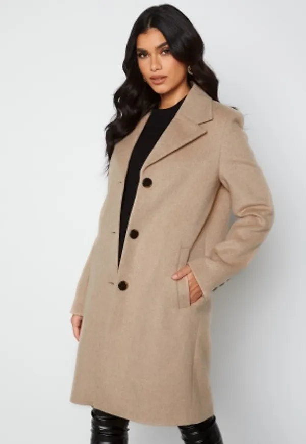 SELECTED FEMME New Sasja Wool Coat Beige Melange 36