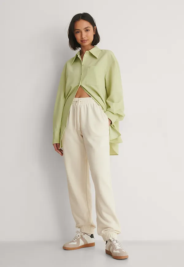 NA-KD Ekologiska Sweatpants - Offwhite