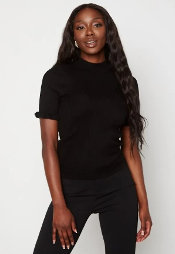 Object Collectors Item Willow S/S Knit Pullover Black S