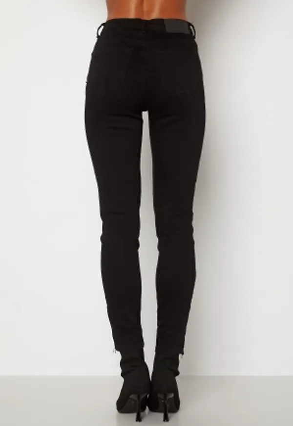 Noisy May Kimmy Ankel Dart Jeans Black 27/30