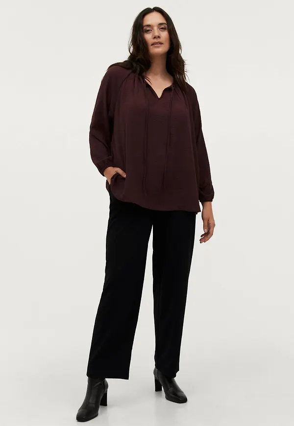 Ellos - Byxor Elsa Wide Leg - Svart