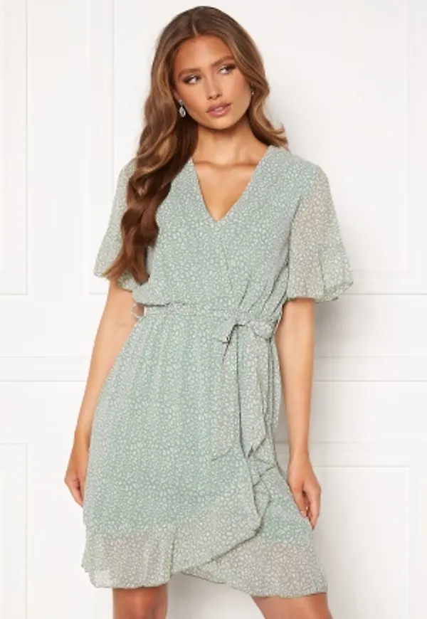Sisters Point New Greto Dress 301 L.Green/Leo XL