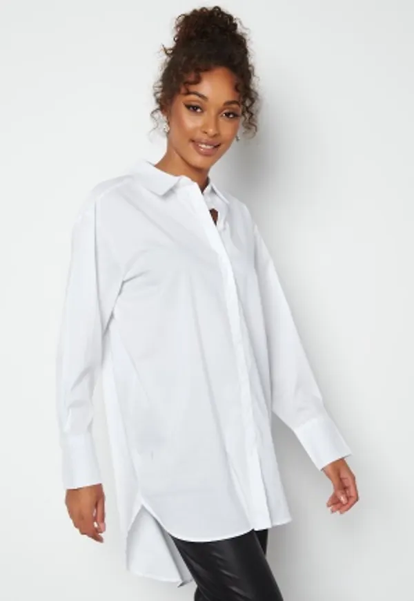 JDY Mio L/S Long Shirt White 38