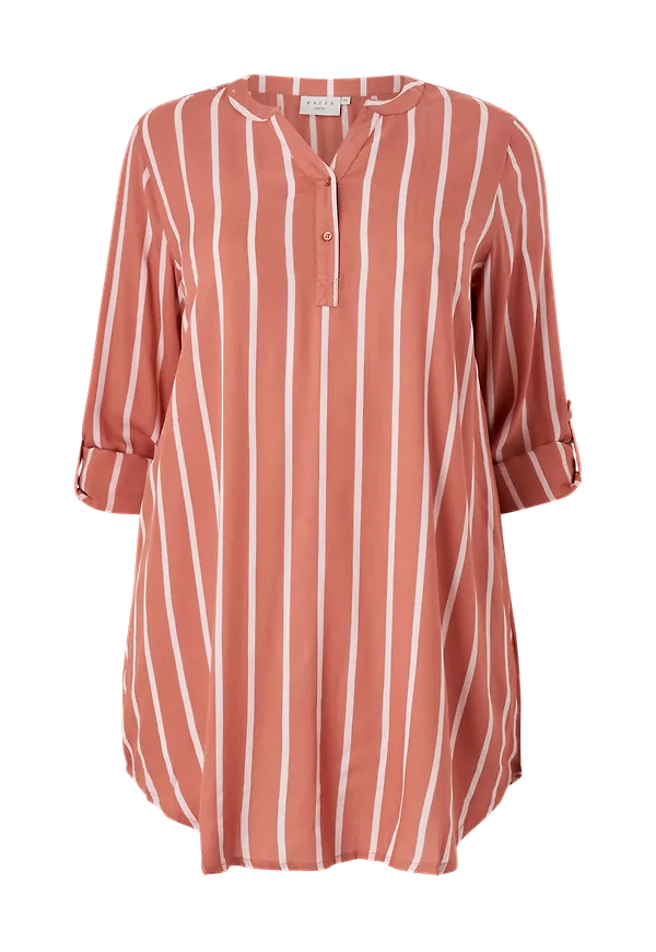 KAFFE Curve - Tunika kcSida Tunic - Röd