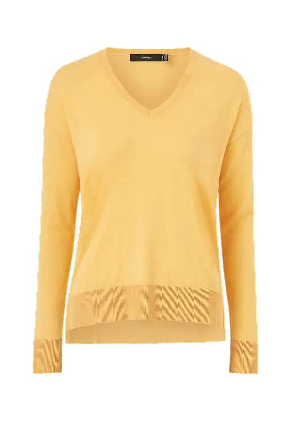 Vero Moda - Tröja vmJennifer LS V-neck Blouse - Orange