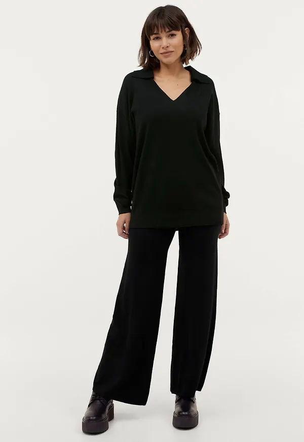 Gina Tricot - Byxor Alma Knitted Trousers - Svart