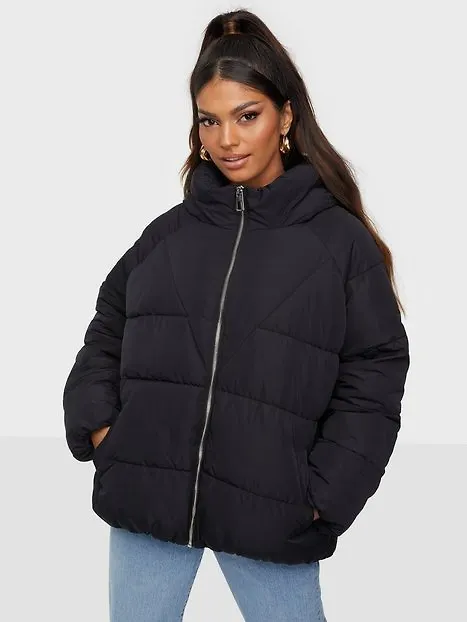 Only Onlalina Puffer Otw Dunjackor Black