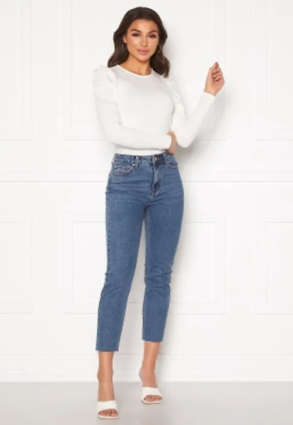 ONLY Emily Life HW Raw Ankle Dark Blue Denim 33/32