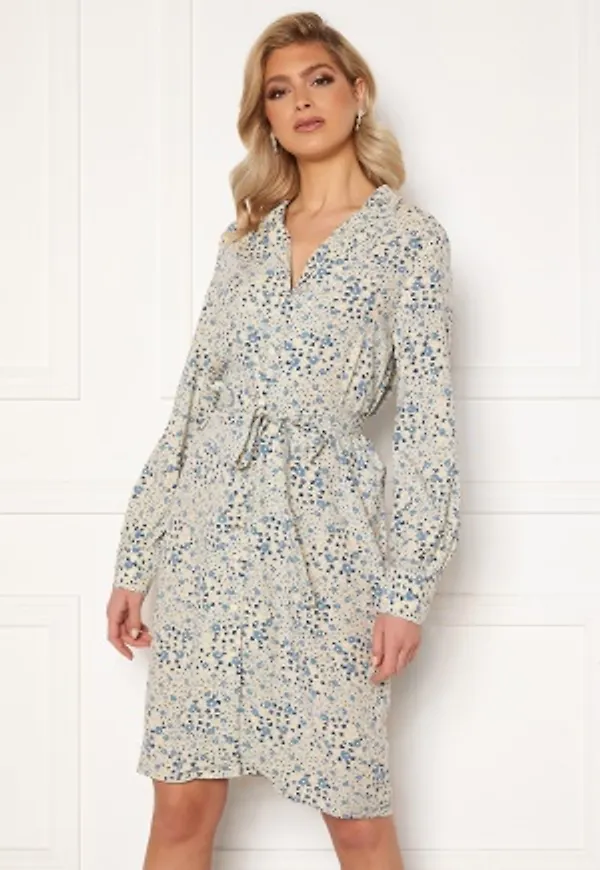 Object Collectors Item Fiona L/S Short Dress Sandshell 34