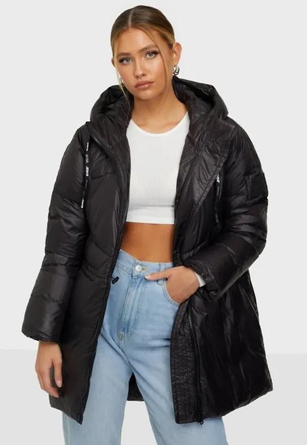 Svea W. Mid Length Shiny Jacket Dunjackor