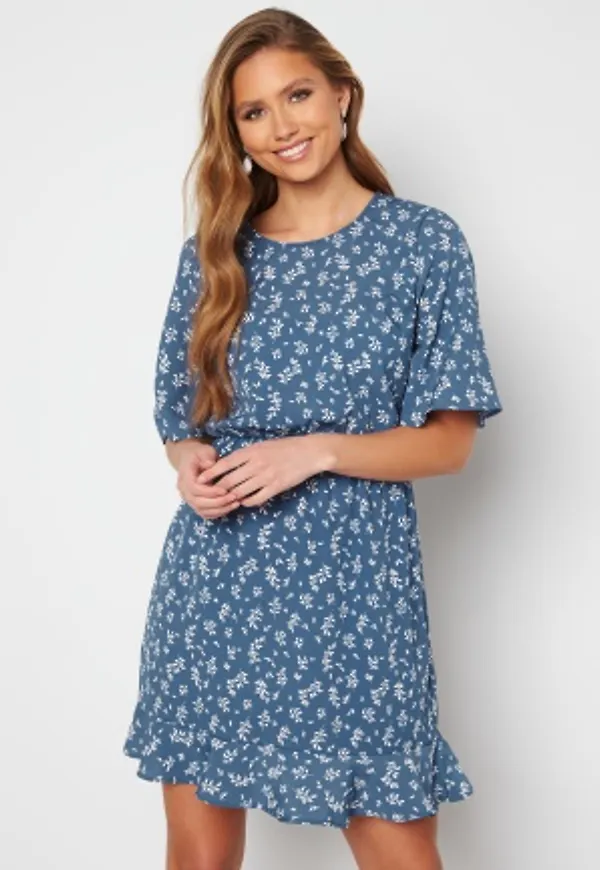 BUBBLEROOM Yvette dress Blue / Offwhite 36