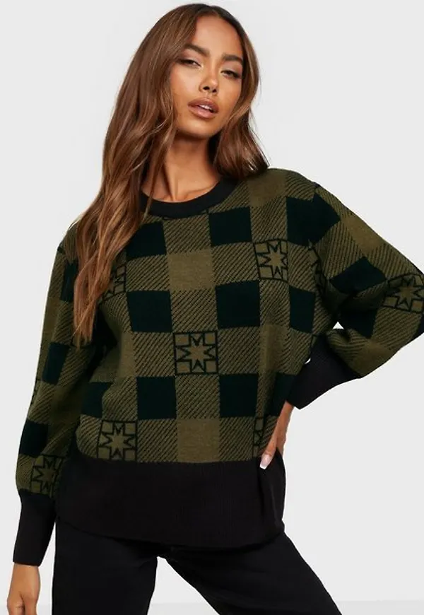 By Malina Bianca sweater Stickade tröjor Green