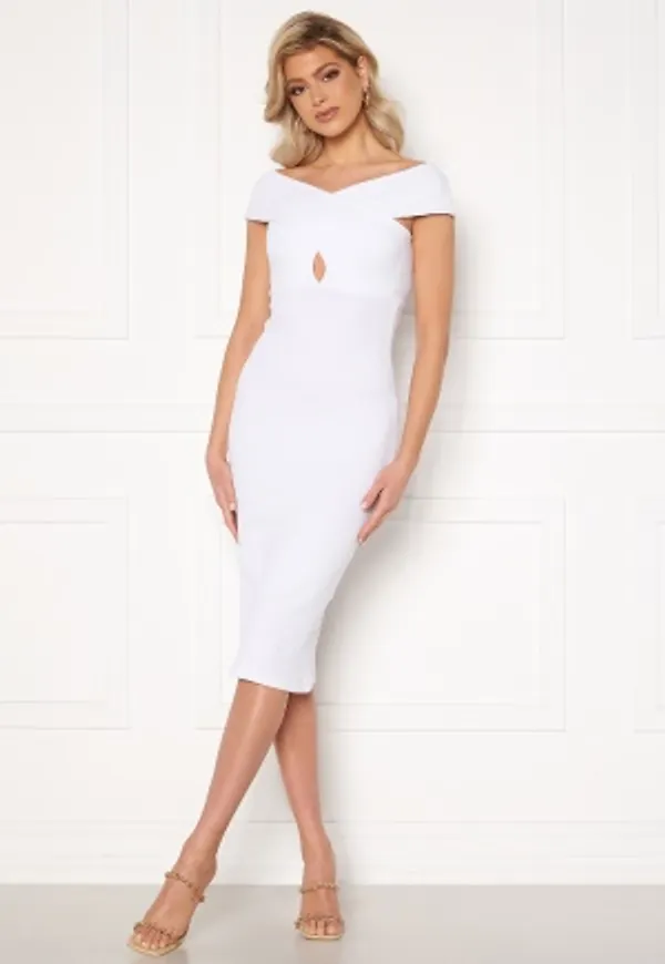 Sara Sieppi x Bubbleroom Off shoulder Rib Dress  XS