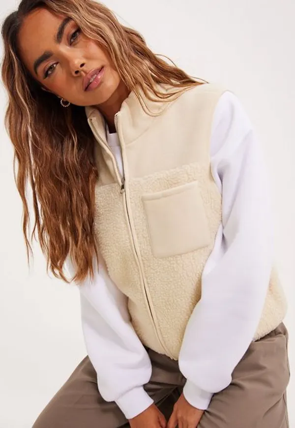 Pieces Pcsadie Teddy Vest Noos Västar