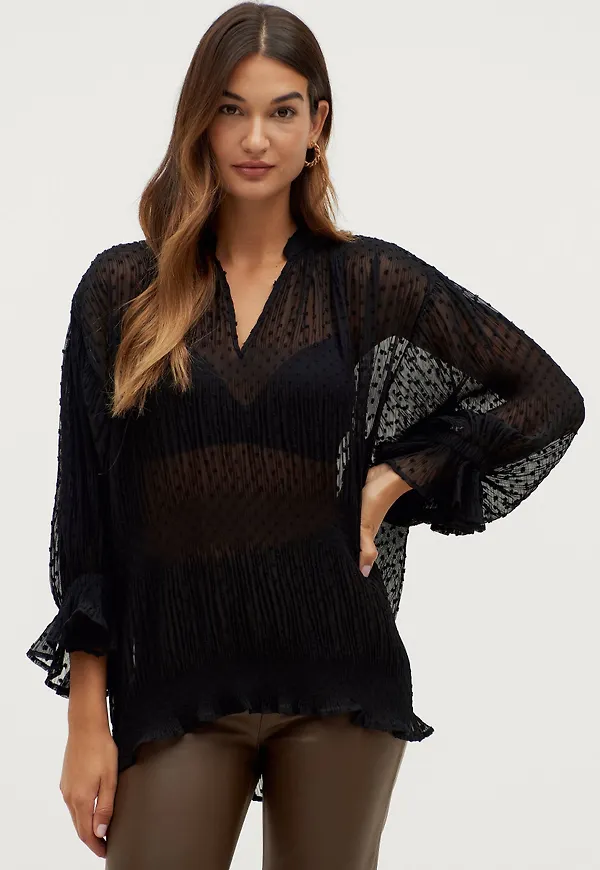Soaked in Luxury - Blus slKayra Blouse 3/4 - Svart