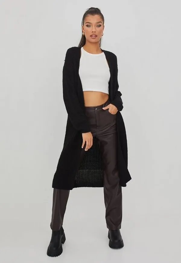 Vila Vitikta L/S Long Knit Cardigan/Ka Cardigans