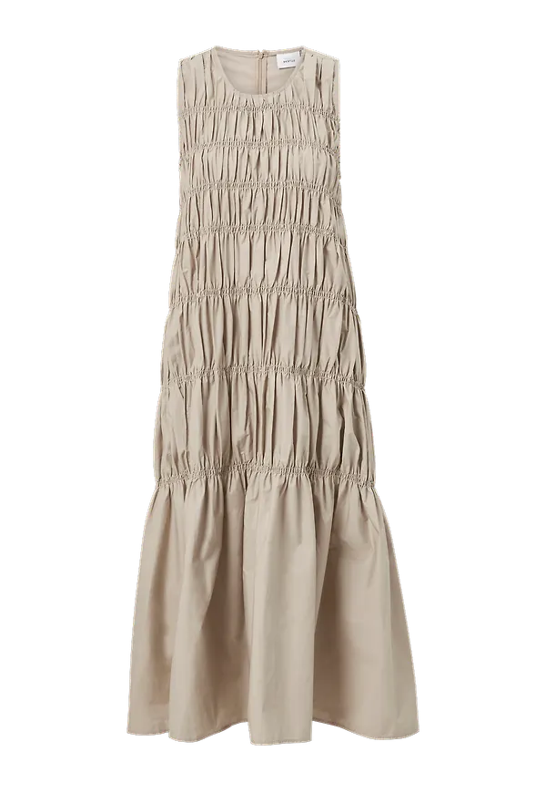 Gestuz - Klänning LenaGZ Long Dress - Beige