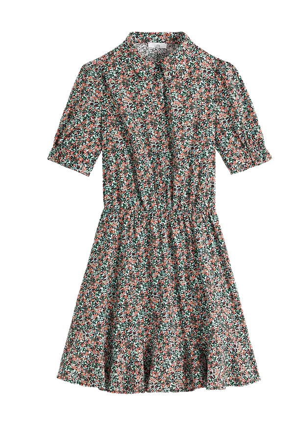La Redoute - Kort, blommig klänning - Multi