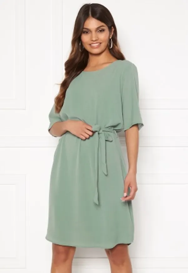JDY Amanda 2/4 Belt Dress Chinois Green 38