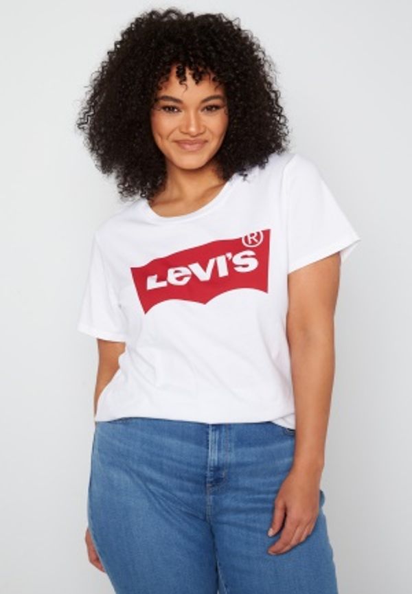 LEVI'S Perfect Tee Plus Size 0000 Plus Batwing Wh 1x