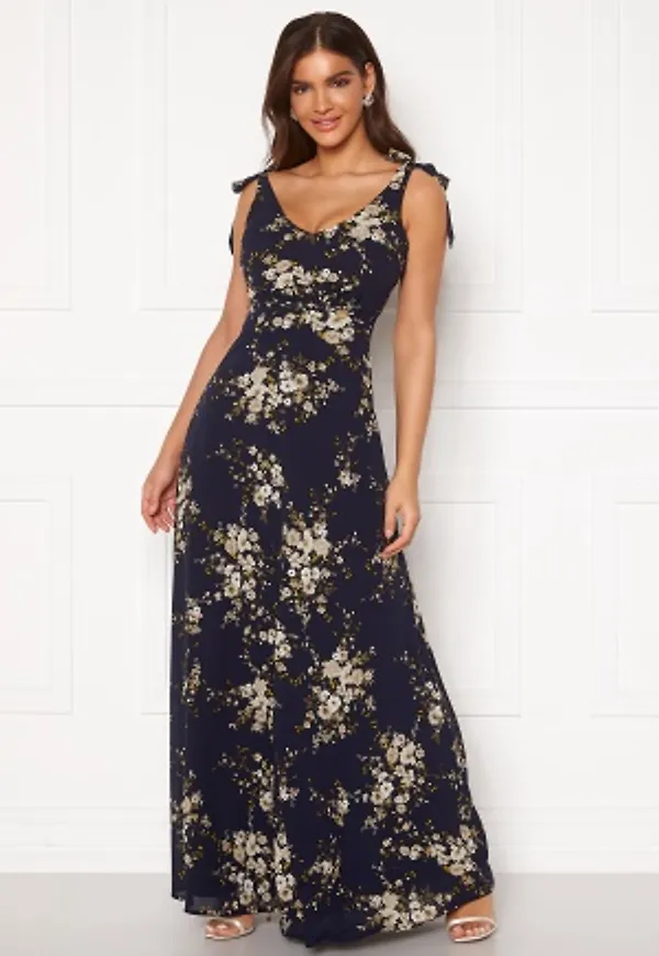 Chiara Forthi Cherie tie dress Dark blue / Floral 34