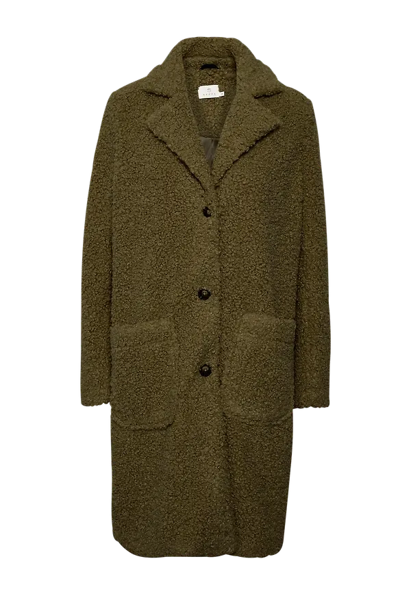 KAFFE - Fuskpäls Balma Teddy Coat - Grön