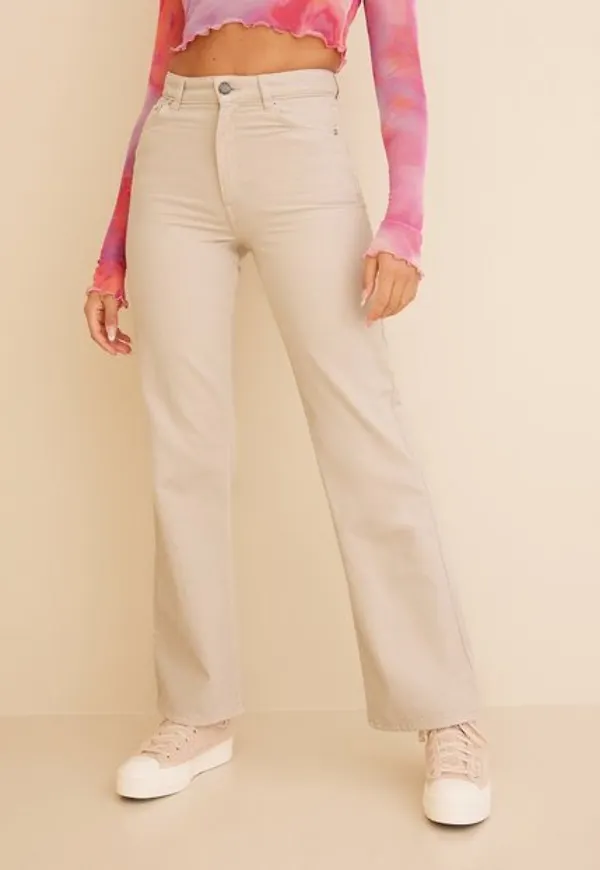 Only Onlcamille-Milly Ex Hw Wide Col Pnt High waisted jeans Silver Lining
