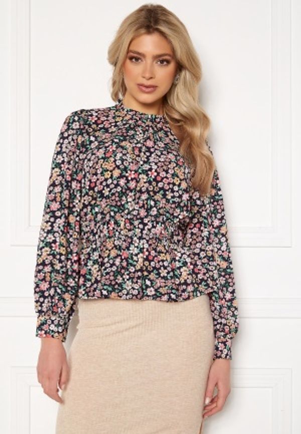 ONLY Tamara 7/8 Sleeve Top Night Sky AOP Shore S