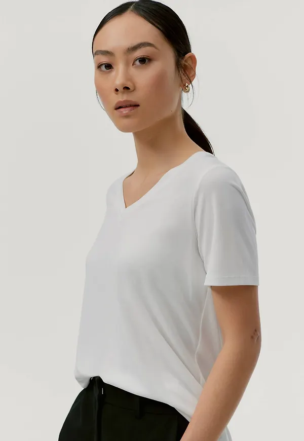 Soaked in Luxury - Topp slColumbine Oversize T-shirt SS - Vit