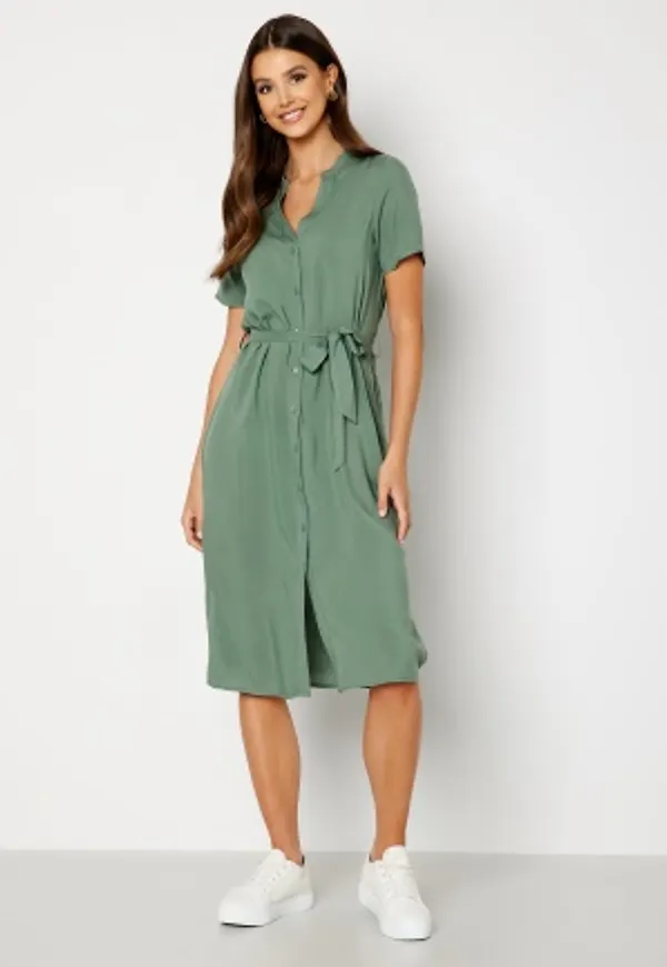 VERO MODA Vica S/S Shirt Dress Laurel Wreath S