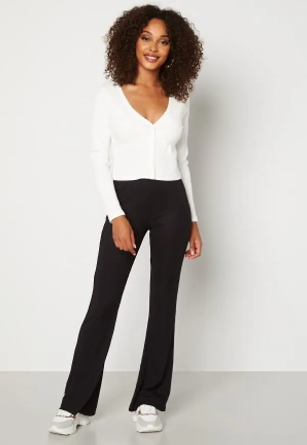Pieces Toppy MW Flared Pant Black S