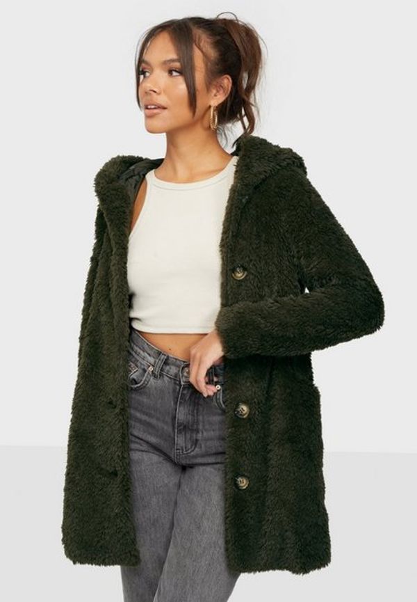 Vero Moda Vmcozyjoyce 3/4 Teddy Coat Boos Faux Fur Peat