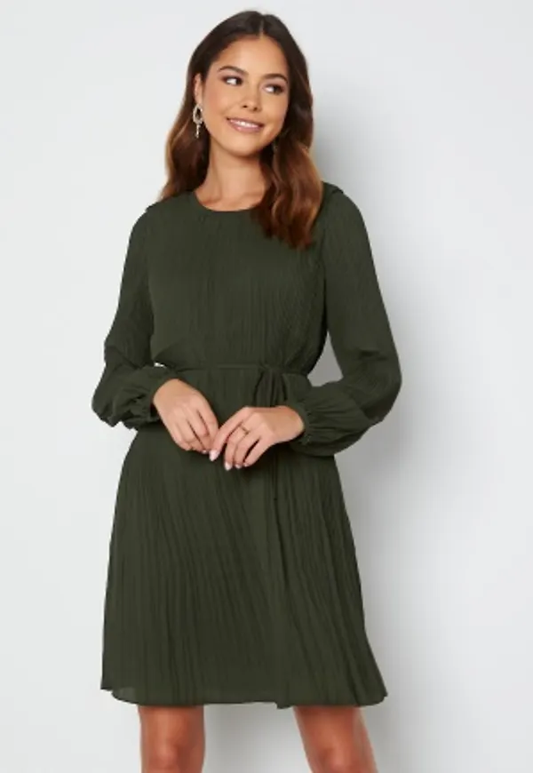 ONLY Petunia L/S Plisse Dress Rosin L