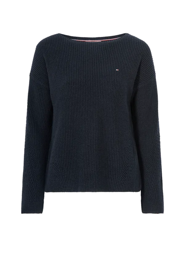 Tommy Hilfiger - Tröja Hayana Boat-nk Sweater - Blå