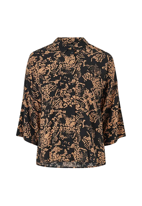 Vero Moda - Skjorta vmProsecca 3/4 - Brun