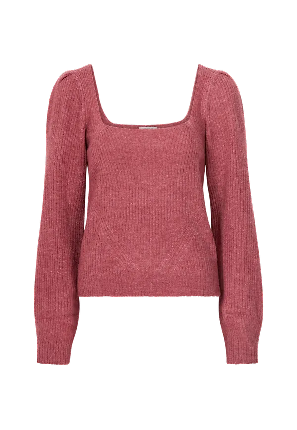 Only - Tröja onlKarinna L/S Squareneck Pullover - Lila