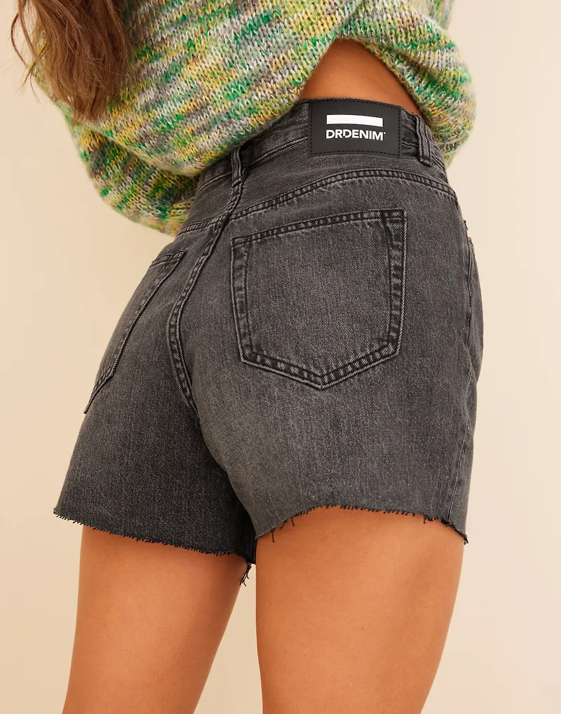 Dr Denim - Jeansshorts - Cyclone Black - Nora Shorts - Byxor & Shorts - jeans shorts
