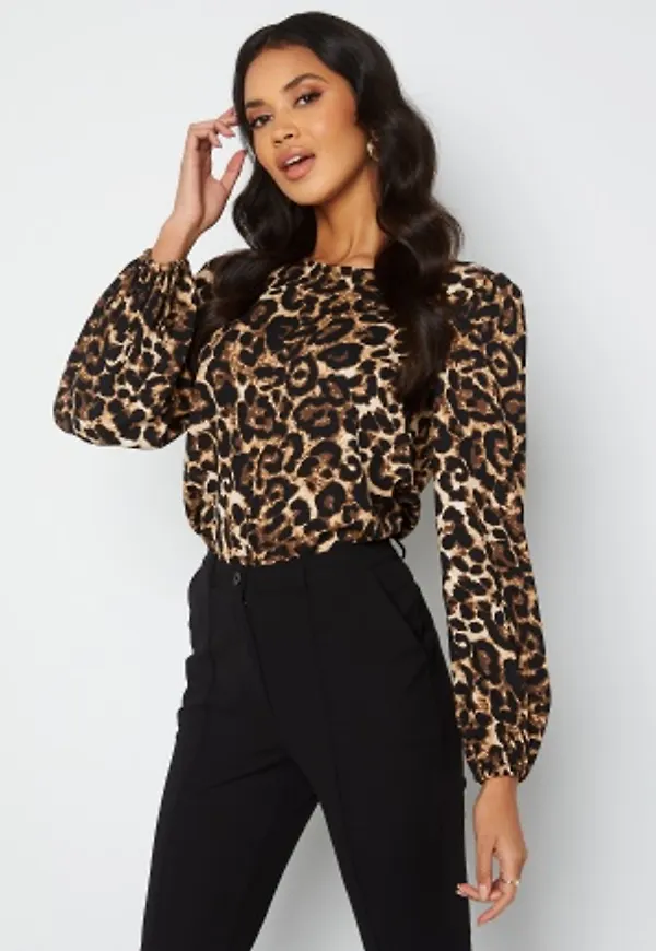 Bubbleroom Care Malva Blouse Leopard 36