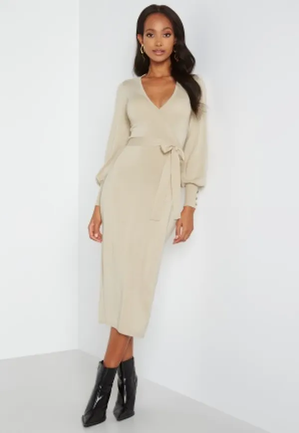 Chiara Forthi Sienna wrap dress Cream S